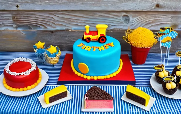 띠띠뽀 기념일 행사 아이디어 - **Prompt:** "A dynamic and interactive scene from a 'Titipo Anniversary Event' birthday party, showc...