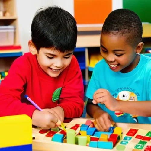 Home 22 띠띠뽀와 함께하는 교육 워크숍 - **Prompt 1: Unlocking Curiosity in a Playful Learning Workshop**
A vibrant, brightly lit indoor ...