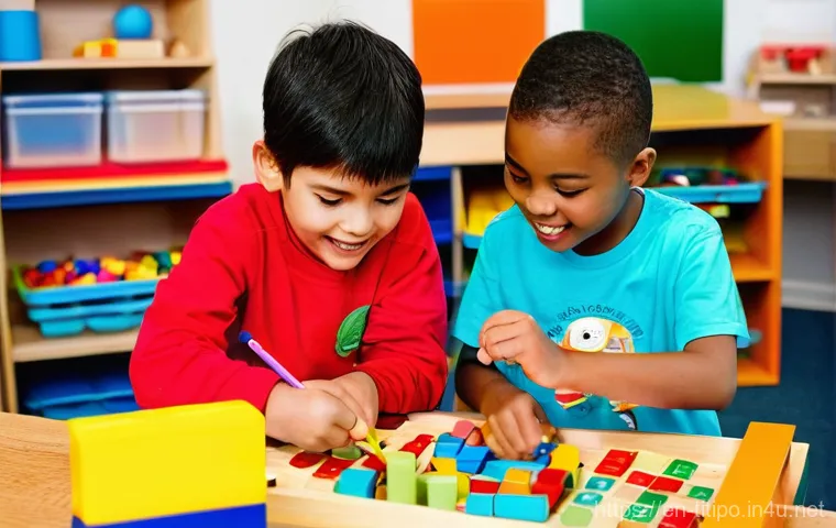 띠띠뽀와 함께하는 교육 워크숍 - **Prompt 1: Unlocking Curiosity in a Playful Learning Workshop**
    A vibrant, brightly lit indoor ...