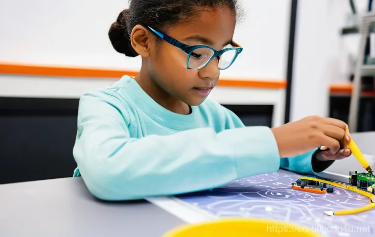 띠띠뽀와 함께하는 교육 워크숍 - **Prompt 1: Unlocking Curiosity in a Playful Learning Workshop**
    A vibrant, brightly lit indoor ...