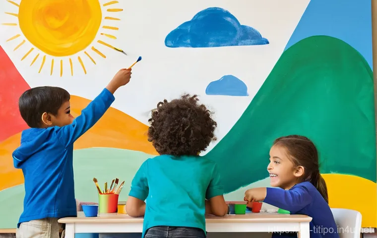 띠띠뽀와 함께하는 교육 워크숍 - **Prompt 2: Young Innovators in a STEAM Exploration Lab**
    A modern, clean STEAM lab designed for...